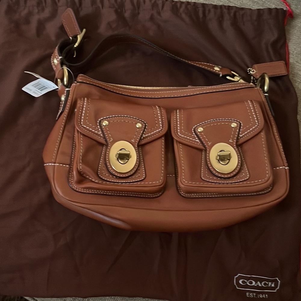 Vintage Coach Leather Shoulder Bag